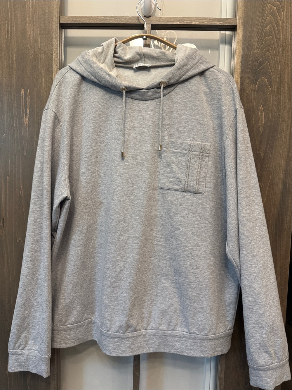 BRUNELLO CUCINELLI Monili Hoodie Women's XL Pullover Italy embellished pocket